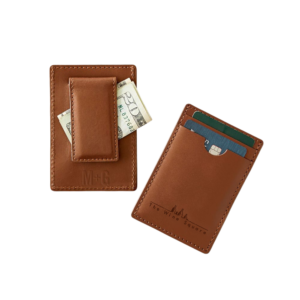 Leather Money Clip Wallet